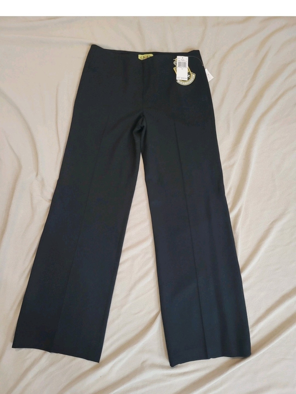 VTG Juicy Couture Black Wool Lined Straight Leg Dress Pants Size 30 NWT